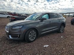 Lincoln Nautilus salvage cars for sale: 2020 Lincoln Nautilus Reserve