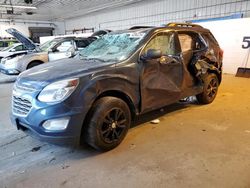 Salvage cars for sale from Copart Candia, NH: 2017 Chevrolet Equinox LT