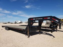 Salvage trucks for sale at Andrews, TX auction: 2023 Rawm AXX Gooseneck Trailer