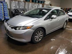 Honda salvage cars for sale: 2012 Honda Civic EX