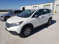 Salvage cars for sale from Copart Kansas City, KS: 2014 Honda CR-V LX
