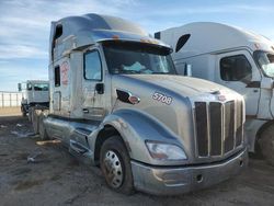 Salvage trucks for sale at Amarillo, TX auction: 2021 Peterbilt 579