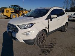 Salvage cars for sale at Dunn, NC auction: 2018 Ford Ecosport Titanium