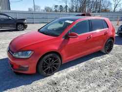 Salvage cars for sale at Gastonia, NC auction: 2015 Volkswagen Golf TDI