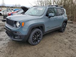 Salvage cars for sale from Copart Arlington, WA: 2018 Jeep Renegade Latitude