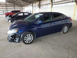 Nissan Sentra Vehiculos salvage en venta: 2019 Nissan Sentra S