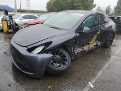 Salvage cars for sale at Rancho Cucamonga, CA auction: 2021 Tesla Model Y