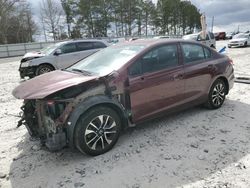 Salvage cars for sale from Copart Loganville, GA: 2015 Honda Civic EX