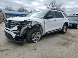 Salvage cars for sale at Wichita, KS auction: 2022 Ford Explorer XLT