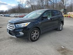 Salvage cars for sale at Ellwood City, PA auction: 2017 Ford Escape SE