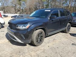 Salvage cars for sale at Austell, GA auction: 2022 Volkswagen Atlas SE