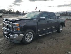 Salvage cars for sale at Montgomery, AL auction: 2015 Chevrolet Silverado K1500 LTZ