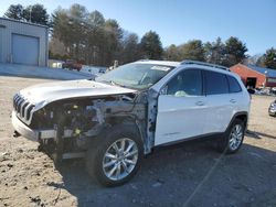 Salvage cars for sale from Copart Mendon, MA: 2015 Jeep Cherokee Limited