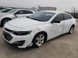 Salvage cars for sale at Grand Prairie, TX auction: 2020 Chevrolet Malibu LS