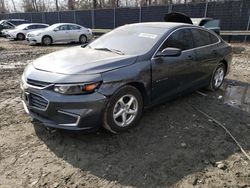 Salvage cars for sale at Waldorf, MD auction: 2018 Chevrolet Malibu LS