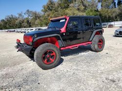 Salvage vehicles for parts for sale at auction: 2018 Jeep Wrangler Unlimited Sahara