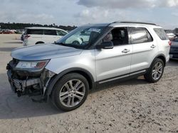 Salvage cars for sale from Copart Houston, TX: 2017 Ford Explorer XLT