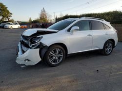 Salvage cars for sale at San Martin, CA auction: 2015 Lexus RX 350 Base