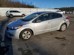 Salvage cars for sale from Copart West Mifflin, PA: 2016 KIA Forte LX
