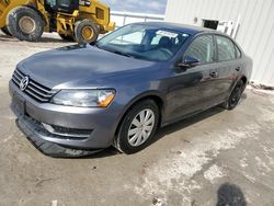 Salvage cars for sale at Franklin, WI auction: 2012 Volkswagen Passat S