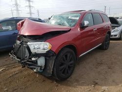 Salvage cars for sale from Copart Elgin, IL: 2011 Dodge Durango Crew