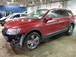 Salvage cars for sale at Woodhaven, MI auction: 2019 Volkswagen Tiguan SEL Premium
