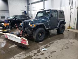 Salvage cars for sale from Copart Ham Lake, MN: 2005 Jeep Wrangler / TJ Sport