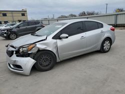 Salvage cars for sale from Copart Wilmer, TX: 2015 KIA Forte LX