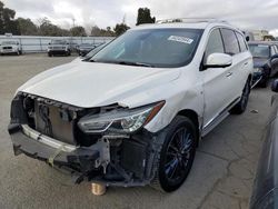 Salvage cars for sale at Martinez, CA auction: 2016 Infiniti QX60