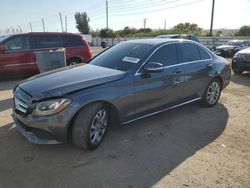 Salvage cars for sale at Miami, FL auction: 2015 Mercedes-Benz C300
