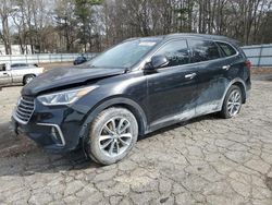 Hyundai Santa fe Vehiculos salvage en venta: 2017 Hyundai Santa FE SE