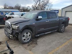 Salvage cars for sale at Wichita, KS auction: 2013 Toyota Tundra Crewmax Limited