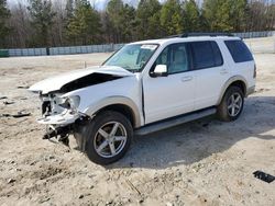 Ford Explorer salvage cars for sale: 2010 Ford Explorer Eddie Bauer