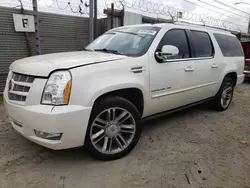 Salvage cars for sale from Copart Los Angeles, CA: 2014 Cadillac Escalade ESV Premium