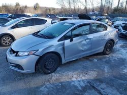 Salvage cars for sale from Copart Candia, NH: 2013 Honda Civic LX