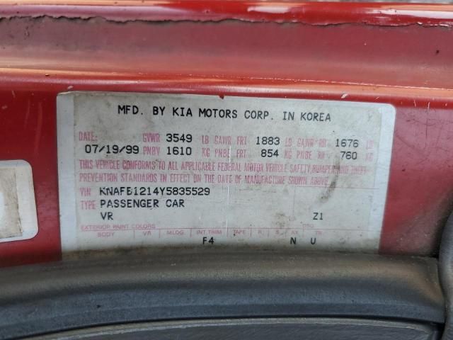 2000 KIA Sephia Base