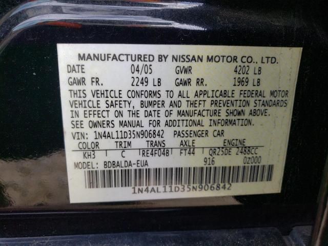 2005 Nissan Altima S