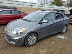 Salvage cars for sale at Davison, MI auction: 2017 Hyundai Accent SE