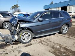 Salvage cars for sale from Copart Woodhaven, MI: 2015 Mercedes-Benz ML 350 4matic