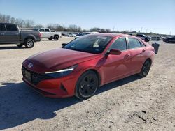 Salvage cars for sale at New Braunfels, TX auction: 2021 Hyundai Elantra SEL