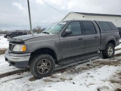 Salvage cars for sale at Portland, MI auction: 2002 Ford F150 Supercrew