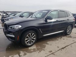 Salvage cars for sale from Copart Grand Prairie, TX: 2019 BMW X3 SDRIVE30I