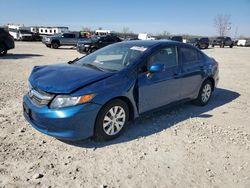 Honda salvage cars for sale: 2012 Honda Civic LX