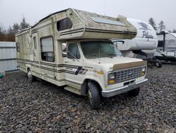 Salvage trucks for sale at Windham, ME auction: 1988 Ford Econoline E350 Cutaway Van