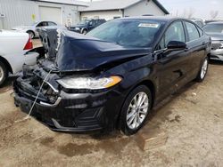 Salvage cars for sale from Copart Pekin, IL: 2019 Ford Fusion SE