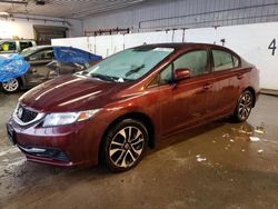 Salvage cars for sale at Candia, NH auction: 2015 Honda Civic EX