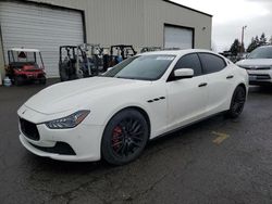 Salvage cars for sale at Woodburn, OR auction: 2016 Maserati Ghibli S