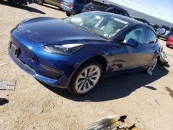Salvage cars for sale at Albuquerque, NM auction: 2022 Tesla Model 3
