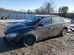 Salvage cars for sale at West Warren, MA auction: 2016 Nissan Sentra S