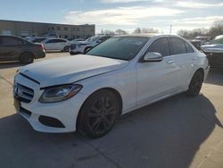 Salvage cars for sale at Wilmer, TX auction: 2016 Mercedes-Benz C300